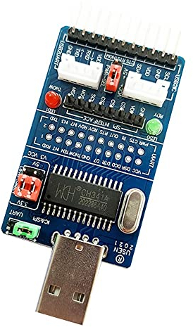 DONGKER Parallelwandler, CH341A USB-zu-I2C/IIC/SPI/UART/TTL/ISP-Adapter EPP/MEM-Parallelport-Konverter