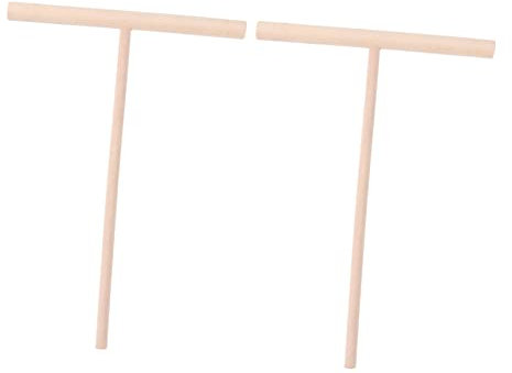 PRETYZOOM 2 Pcs Wooden Crepe Pancake Spreader Dough Distributor Kitchen Tool Set Easy to Use for Cooking and Baking for Pancakes and Crepes