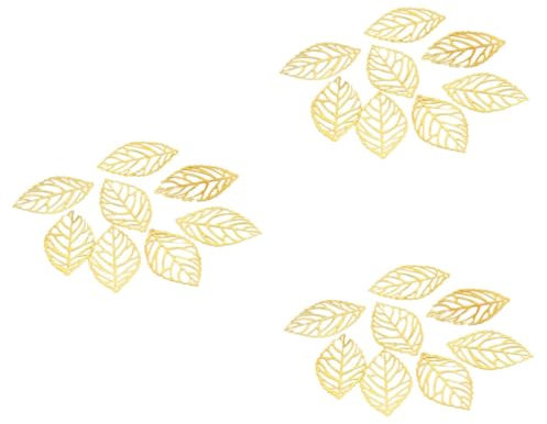 Lurrose 300stücke Headdress Material Aus Eisen Blattform Dekorative Haarnadeln Für Kreative Haaraccessoires Für Festivals Und Hochzeiten Goldfarbene Ausführung