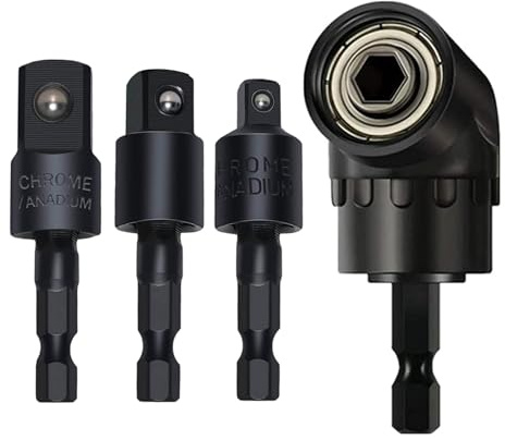 105° Winkelschlüssel Bohrmaschine Multifunktionaler Winkel-Bithalter Aufsatz Adapter zum Bohren von Engraum-Winkelbohrmaschinen