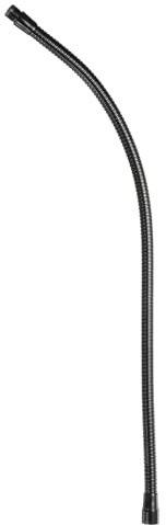 PATIKIL 24 Microphone Col Cygne, 1pcs 5/8-27 Filetage Métal Universel Tuyau Flexible Bras Col Cygne Tube Rallonge pour Multifonction DIY, Noir