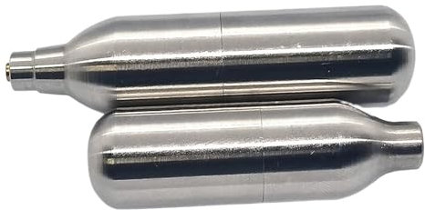 LZZYFPX Nachfüllbare Hochdruck-CO2-Kapsel 8 g 12 g Stahlzylinder Wiederverwendbare CO2-Kartusche for BB-Gas-Boback-System Gebläse-Luftpumpe(8g unthread,3Pcs)
