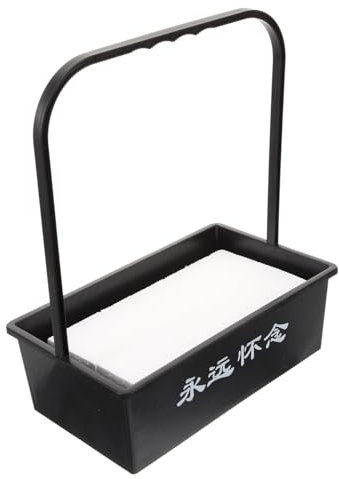 GANAZONO Panier De Fleurs Sacrificiel Plastique pour Jour De Commémoration Panier De Décoration pour Cimetières avec Fleurs Fraîches Ou Artificielles