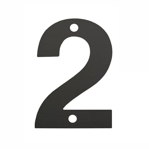 3/3.5/4/5 Inch House Numbers 3D Modern Metal Stainless Steel Mailbox Numbers, Black Door Number Sign with Screws, for Apartment Address Post Outside Room Home Outdoor Street Yard(Black 2,3Inch)