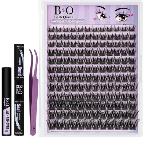B&Q Lashes Butterfly Girl Wimpern Extensions Set 8-16mm Künstliche Wimpern 0.05mm Ultrafeiner Träger für Natürlichen Look Perfekt für Täglichen Partys und Dates Voluminöser yet sanfter Augenaufschlag
