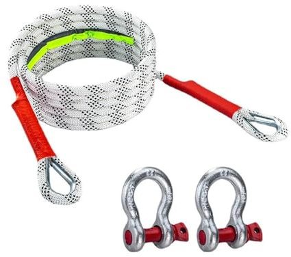 3/5/10T 300 centimetri auto fune di traino, cavo di traino, cinghia, rimorchio auto fune, cinghia fuoristrada, verricello camion (10Tx3M Arcuate Hooks)