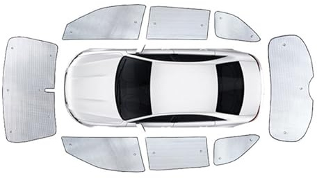 Bil Vindruta UV-skydd För Chery För Exeed För TXL-solskydd UV-skyddsgardin Solskyddsfilm Visir Främre Vindruteskyddsskydd Bilens Solskydd(All 8Pc)