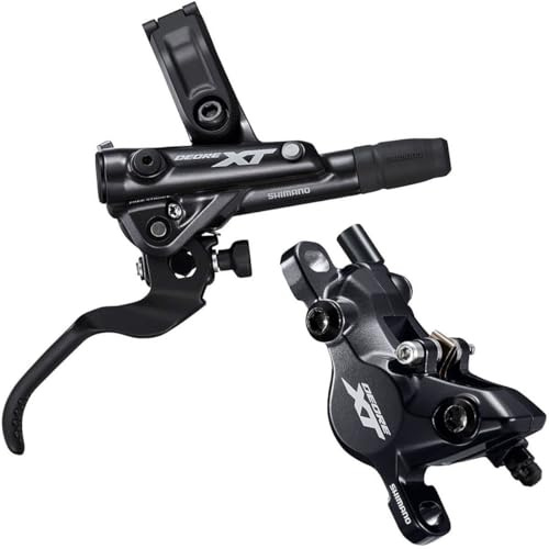 DISC Brake Assembled Set/J-kit,DEORE XT, BL-M8100(R), BR-M8100(R), W/O Adapter, Metal PAD(W/FIN), 1700MM Hose(SM-BH90-SB M Black), W/CONNECTER Insert