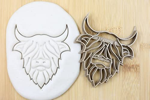 Highland Kuh cookie cutter Fondant Keksstempel/Ausstechform keksausstecher PLA ca.8cm