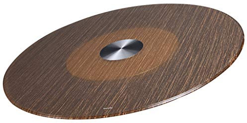 YYUINU Plateau Tournant Lazy Susan, Plateau Tournant en Verre Trempé, Plateau Tournant De Table À Manger, Plaque De Serveur De Dessus De Table De Banquet De Restaurant D'hôtel,120cm(47in)