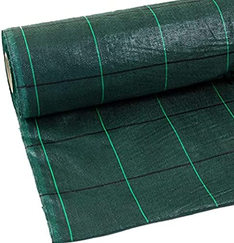 N.G. NICCOLAI - Telo PACCIAMATURA in Rotoli - Polipropilene - PERMEABILE - Varie Misure - Verde O Nero QUADRETTATO Verde - Anti Erbacce - ANTIALGA - Ecologico - CALPESTABILE (0,52X50 Metri, Verde)