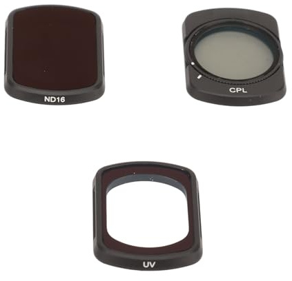 UV CPL ND Filters Set for OSMO POCKET 3, 3 Piece UV + CPL + ND16 Magnetic Filters Kit, Aviation Aluminum Frame & Multi Coated Camera Lens Filters for OSMO POCKET 3 Accessory