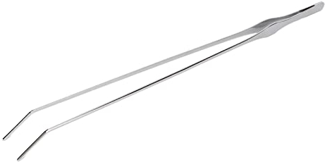 Metall-Aquarium-Pinzette, 45 cm Lange Edelstahl-Pinzette, Lange Reptilien-Futterzange, Terrarium Aquascape Tools Futterspender, Aquarium-Pinzette für Wasserpflanzen, Eidechsen,