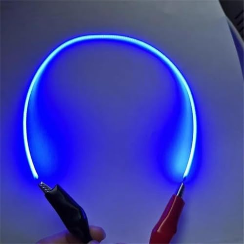 JZLBBC LED Filamento flessibile 3V 38mm 80mm 95mm 130mm 145mm 255mm 300mm 450mm Lampadina Edison Filamento LED flessibile-3PC 38m