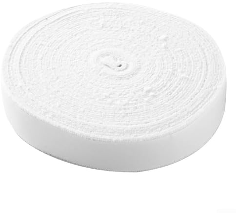 Rollo de cinta adhesiva resistente al sudor de 10 m para mejorar tu juego de tenis o bádminton (blanco)