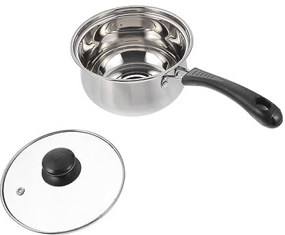 CIYODO Pentola Riscaldante Pentola Da Cucina Per Brodo Latte Zuppe Noodles Istantanei Con Coperchio in Aderente Pratica E Resistente