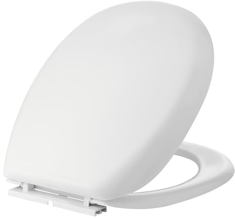 Styletech, Sedile WC Pinguino EVO in Polipropilene infrangibile per vasi universali, cerniera uniblock regolabile, peso 1,20 Kg, completo di kit paracolpi e kit di fissaggio, Made in Italy, Bianco