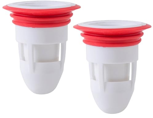 2PCS Floor Drain Backflow Preventer, Anti-odor and Anti-blocking Shower Drain Stopper with Corrosion-Resistant Sealing Ring for Toilet Bathroom Kitchen