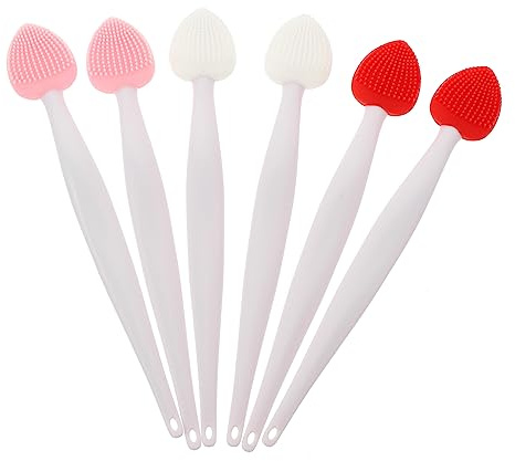 UKCOCO Nasenreinigungsset mit Ergonomischem Design aus Silikon 6 Stück für Gründliche Reinigung Manuelle Lippenpeeling Bürste und Sanfte Hautpflege im Gesicht