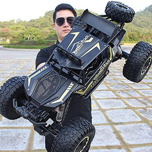 QIYHBVR Maßstab 1:8 Großes Ferngesteuertes Legierungs-Geländewagen, Ferngesteuertes 2,4-G-Fernbedienungs-Drift-RC-Fahrzeug, 4WD-Bergmonster-RC-Truck 4x4-Kletter-RC-Car-Boy-Spielzeugauto-Geschenke