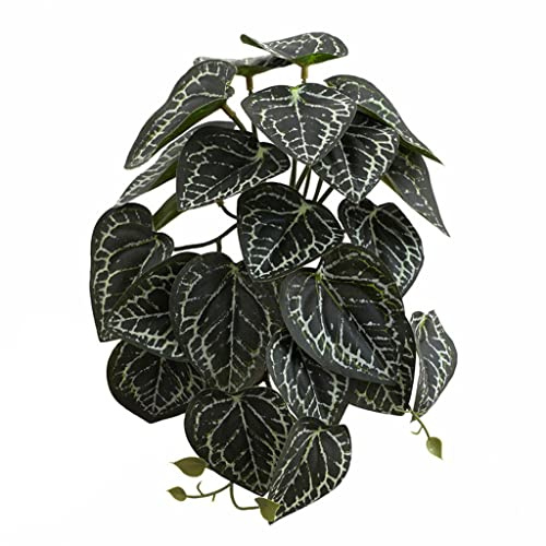YAOGUI Terrarium Kunstpflanze für Amphibien für Tank Pet Habitat Dekorationen Blätter 10 Sty Amphibien Terrarium