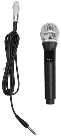 Garsent Microfono Cablato, Microfono Dinamico per Karaoke per Cantare, Bluetooth Portatile, connettività a Doppia modalità, Wireless per la Registrazione di Canti