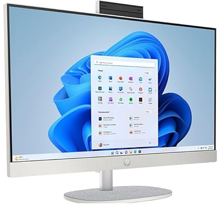 HP 24-cr0077nl All-in-One PC 23.8, Full HD IPS, Intel Core i3, 16 GB RAM, SSD 512 GB, Windows 11 Home, Bianco (Ricondizionato)