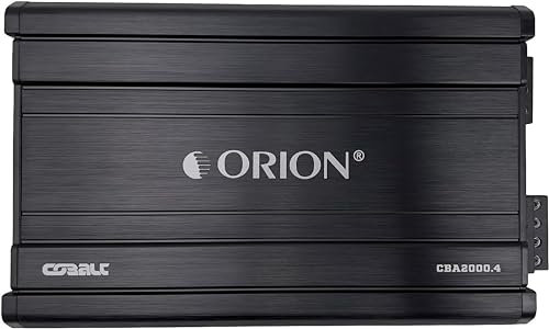 Orion Cobalt Series CBA2000.4 High Efficiency 4-Channel Class A/B Amplifier for Car Audio Stereo - 2000W High Output, 2/4 Ohm Stable, Adjustable Low/High Pass, Bass Boost, MOSFET Power Supply
