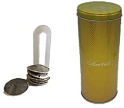 James Premium Kaffeepaddose - Kaffeepads Dose hält die Pads länger frisch - Pad Dose für Kaffeepads GOLD auch geeignet für Senseo Pads - Plus Padheber