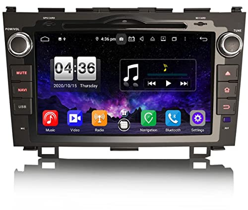 Erisin 8-Core 4GB RAM 64GB ROM Android 10 2 DIN Autoradio Bluetooth GPS per Honda CR-V Navigatore lettore CD Supporto Wireless CarPlay DSP WiFi Android Auto DAB+ TPMS OBD2 FM Radio RDS USB DVR 4G