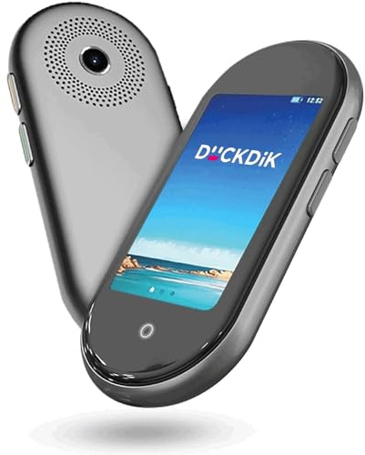 DuckDik 3 Traducteur de Langue Voix Instantanée Traducteur Simultané Pas Besoin De Wi-FI. La Meilleure Traduction bidirectionnelle Hors Ligne en 12 Langues (Français offline) 109 en Ligne. Bluetooth