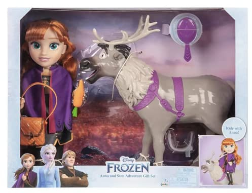 Disney Frozen Queen Anna Articulated Toddler Doll with Sven Reindeer