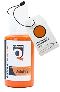 uniQum Autolack Lackstift fürs Auto für Volkswagen Leuchtorange LP2C Autolack Reparatur 30 ml