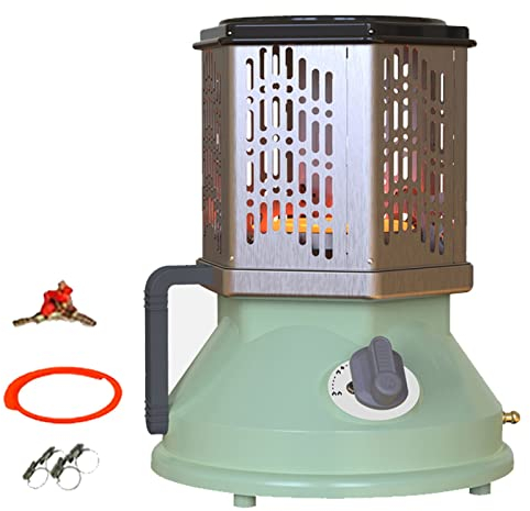 Estufa de Gas, Calefactor Bajo Consumo de Gas Natural/Gas licuado con Ajuste de Temperatura, Multifunción Radiador Estufa 2 en 1 para Cocinar y Calentar para Camping Viajar Pescar (Color : Natural ga