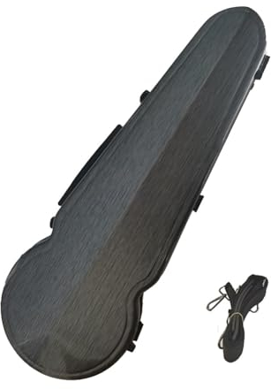 HDYNUZ Bratschenkoffer, 15–17 Zoll, universeller Bratschenkoffer, Leichter Bratschen-Hartschalenkoffer, Karbonfaser-Bratschen-Hartschale, integriertes Thermometer mit Rückengurt