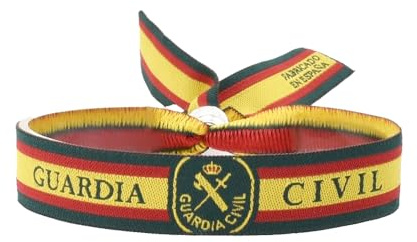 BDM - Pulsera Guardia Civil de tela con cierre deslizante para hombre y mujer. Elige cantidad