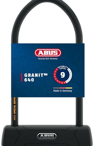 ABUS U-lock Granit 460 + USH460 bracket - Bicycle lock with round shackle - ABUS security level 9-300 mm shackle height