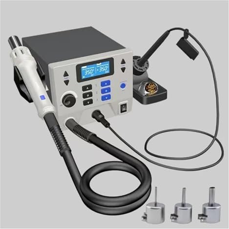 CHIPEL 1300W 2 IN 1 Digital Rework Station Hot Air Gun 90W Soldering Iron Solder Station