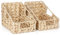 Winter Shore Cesto Intrecciato con Maniglie (Set da 2) - Cesti Vimini per l'Organizzazione - Cestino Vimini Decorativo per Mensole - Ceste Vimini con Manici - Ceste Dispensa Cucina