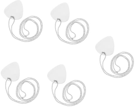 Abaodam 5stücke Guitar Pick Necklace Metall Für Und Einzigartiger Gitarren-pick- Mit Kette Dekorieren Von Schmuck Und Gitarren