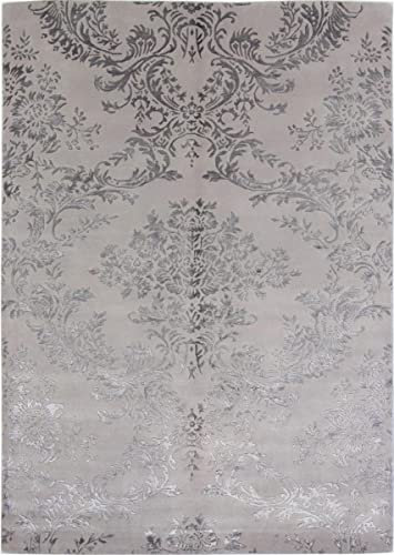 Nain Trading Sadraa 172x240 Handgeknüpft Modern Orientteppich Designteppich Teppich Wolle mit Seide Indien