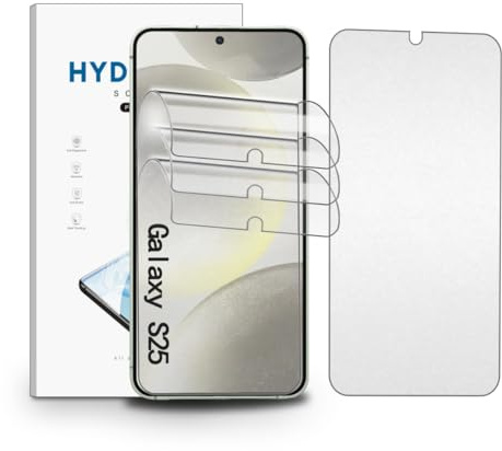 nvskvd Matt Hydrogel Folie für Samsung Galaxy S25, 3 Stück Entspiegelte TPU Schutzfolie Flexible Displayschutzfolie Display Blendschutz, Anti-Fingerabdruck