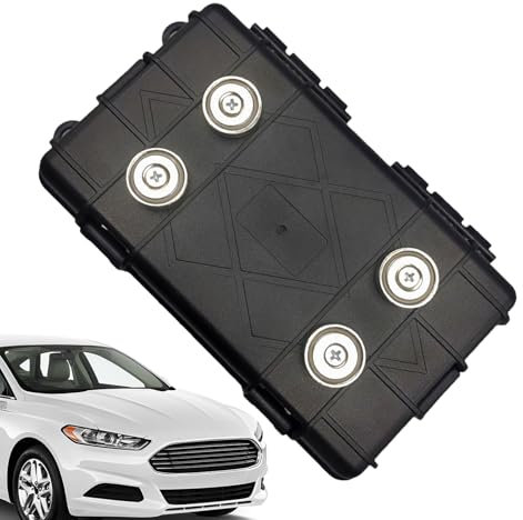 Magnetische Aufbewahrungsboxen für, magnetischer Schlüsselhalter unter dem Auto,Mehrzweck-Aufbewahrungsboxen dem Auto - Schwarze Stash Boxes Schlüsselhalter, Leichter Schlüsselversteck