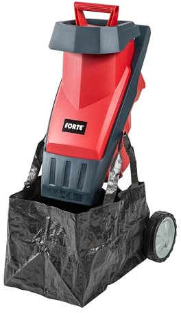 Forte Destructeur Rapide de 2400 W avec Sac de Collecte de 50 L et Lame Double Face en Acier au Carbone. Broyeur à Percussion pour Branches mesurant jusqu'à 40 mm de diamètre.