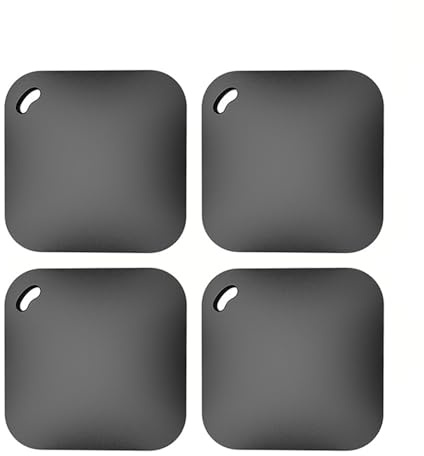 4 rastreadores GPS Inteligentes Que Funcionan con la aplicación Find My iTag, Dispositivo recordatorio antipérdida, localizador clasificación MFI, de Llaves automóvil, buscador Mascotas y niños(4PCS)