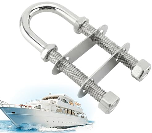 Pernos En U De Acero Inoxidable - Tornillos Y Pernos Calibre 8/10/12 | Sujetadores En Forma De U De Marino Resistentes A La Corrosión | Hardware Para Barcos, Accesorios Para Equipos De Yates