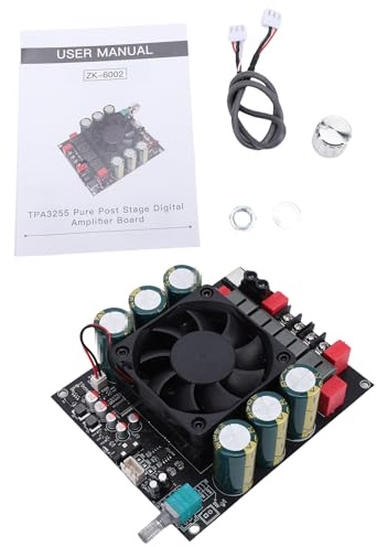 Scheda amplificatore di potenza, mini amplificatore stereo ad alta potenza da 600 W+600 W TPA3255 Dissipazione del calore Amplificatore Bluetooth Bluetooth Protezioni multiple per