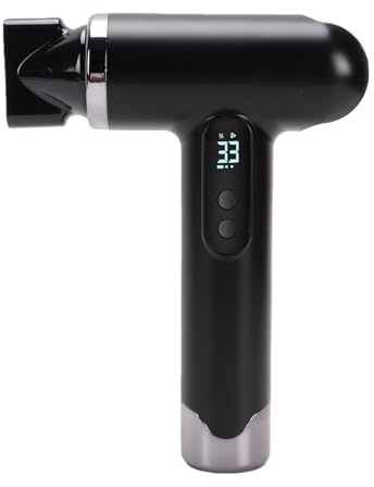 Bewinner Sladdlös Hårfön 100 000 RPM Snabbtorkande, USB-uppladdningsbar 15000mAh Batteridriven Hårfön, 200 W Lågt Ljud Bärbart Stylingverktyg för Resor, Sovsal och Hemmabruk (UE)