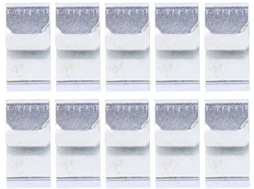 TOYANDONA 25 Piezas Clips Segura de Resistentes Desgaste en Acero para Remolque Muelle Plata Instalación Rápida para Fijación de Cables Barcos y Remolques