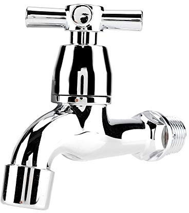 Zerodis Kaltwasserhahn Waschbecken Becken Wasserhahn ABS Waschmaschine Wasserhahn Professionelle Einzeln Auslauf Becken Wasserhahn für Badezimmer Küche(#3)